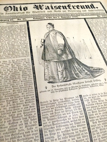 Ohio Waisenfreund Newspaper from 1899